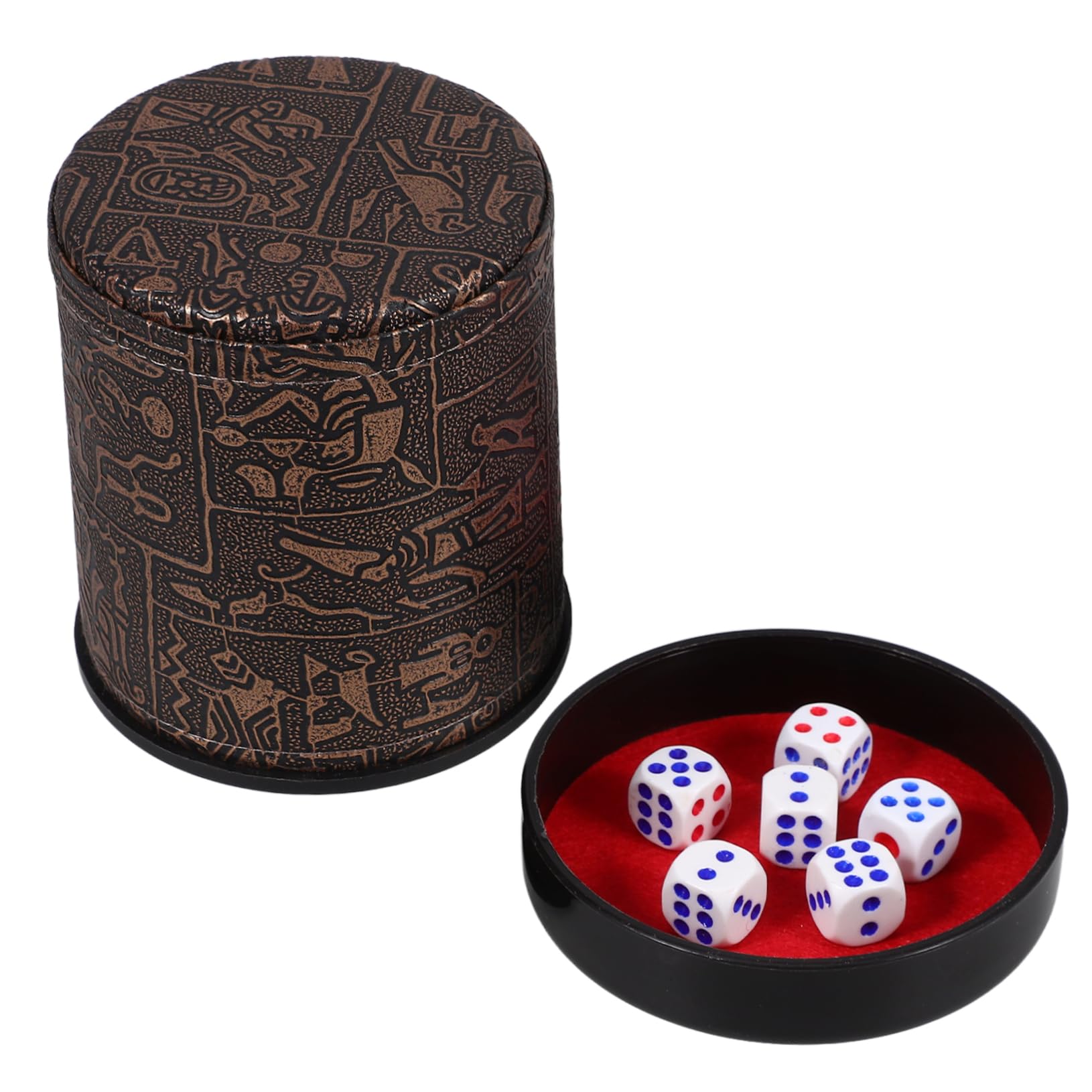 HEMOTON 5 Sets Würfelbecher Würfel Rollbecher Stapelbecher Lautloser Becher Mit n Ktv Shaker Becher Spielzubehör