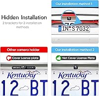Vista 7 de PixelMan Cámara de respaldo, AHD 1080P de metal de 170 grados gran angular cámara de retrovisión trasera, PMD2A-S visión nocturna transparente IP69