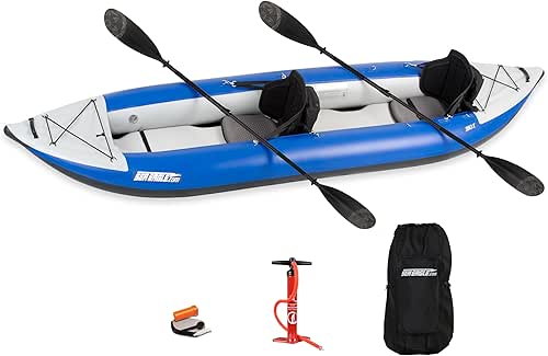 Sea Eagle 380X 12'6" Explorer Inflatable Kayak- Fishing, Touring, Camping,