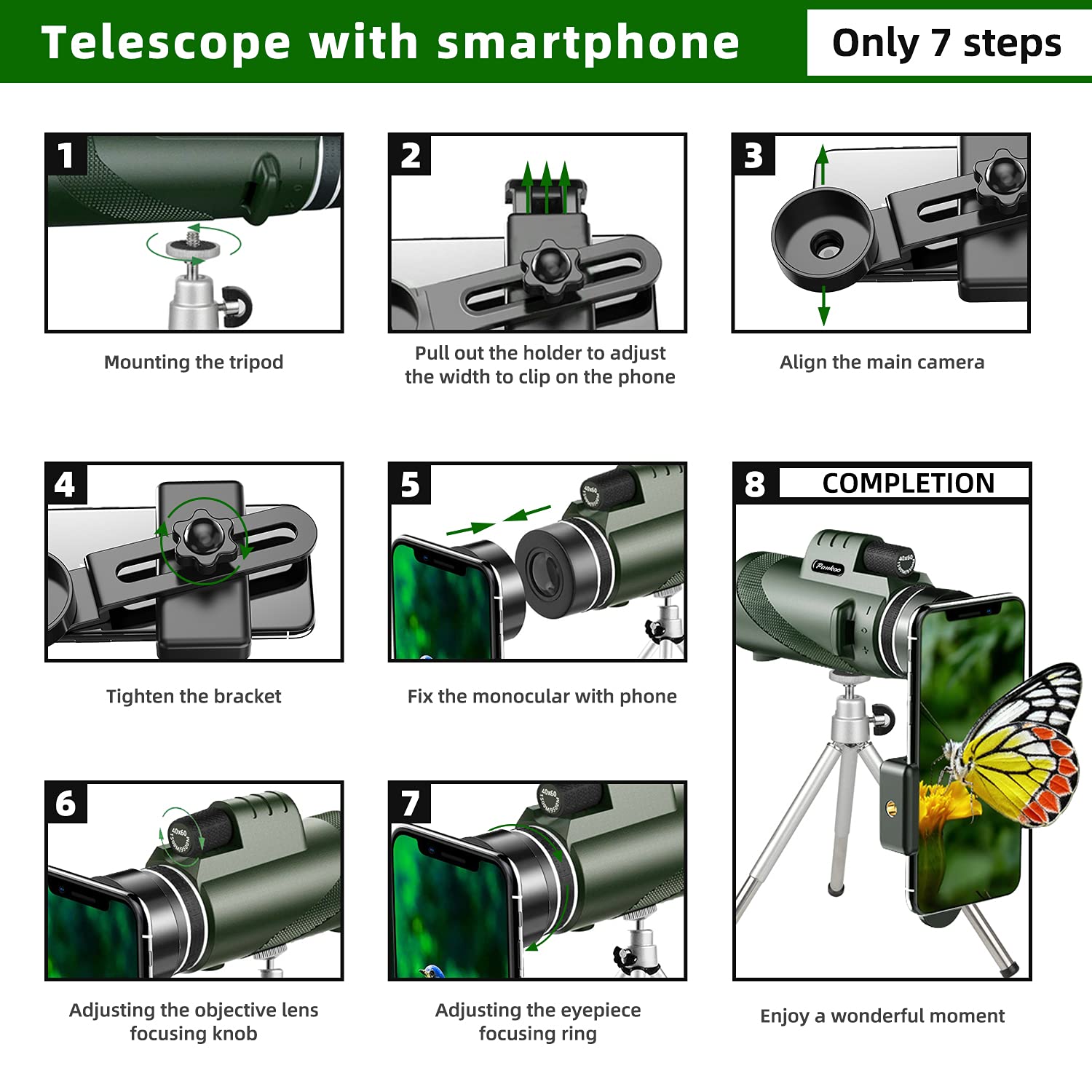 Monocular Telescope 16x52 High Power Prism Compact Binoculars | NZ