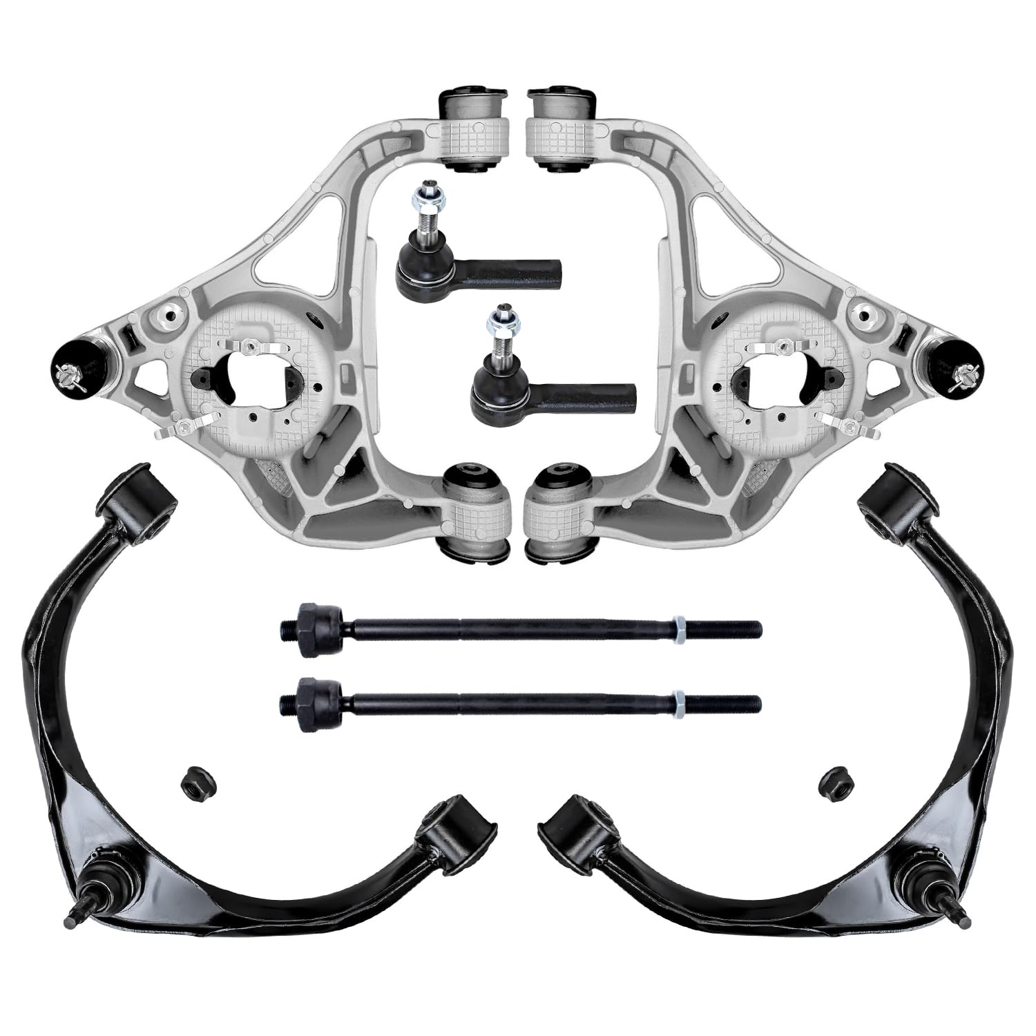 Detroit Axle - RWD 8pc Front End Suspension Kit for 2013-2018 Ram 1500