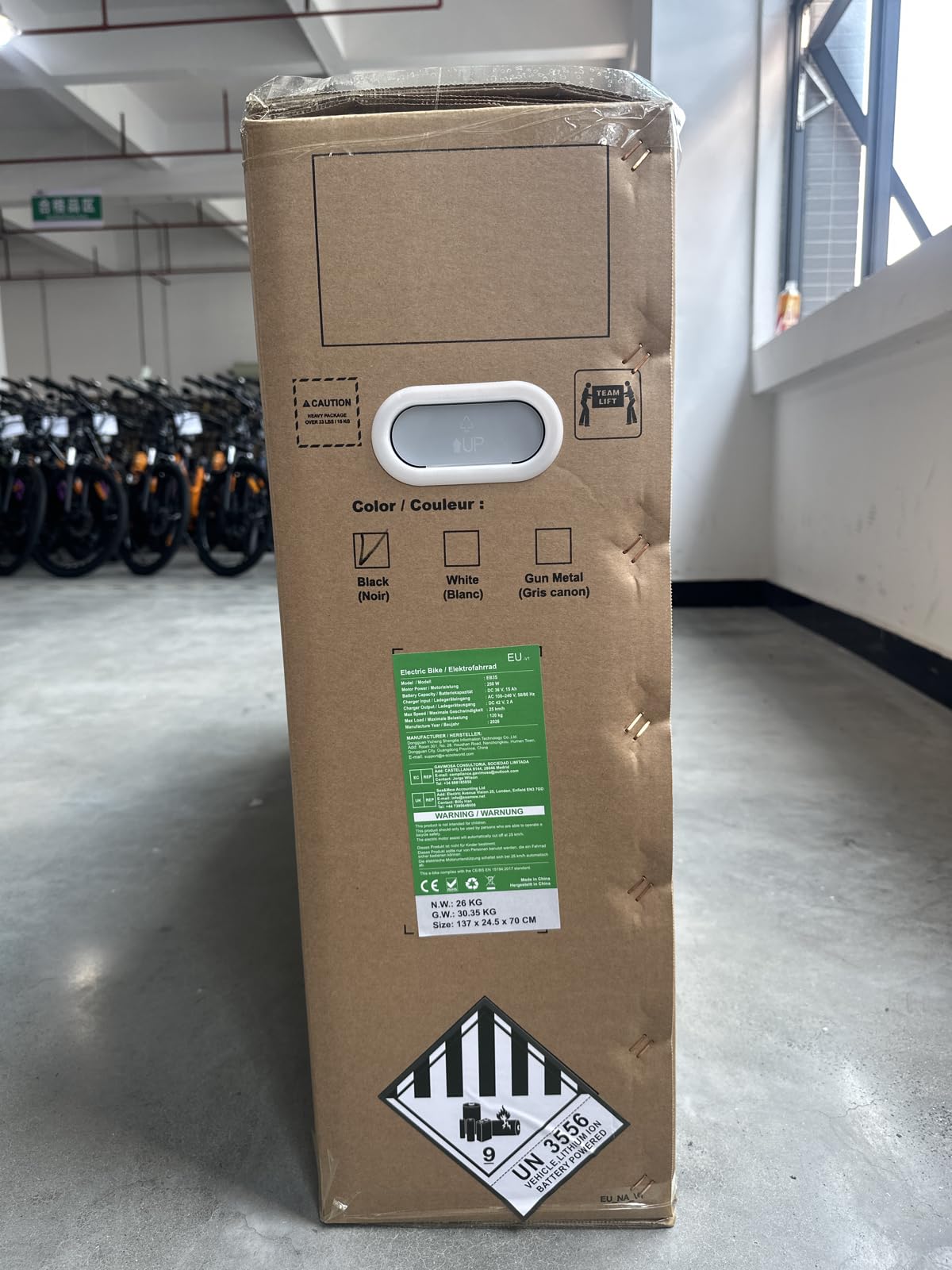 Finbike EB3S Bicicletta Elettrica Adulti, Autonomia Massima 100 km, Mountain Bike Elettrica da 26 Pollici, Dotata di Batteria da 36V 15Ah, Ammortizzatore Anteriore, Cambio a 7 Velocità
