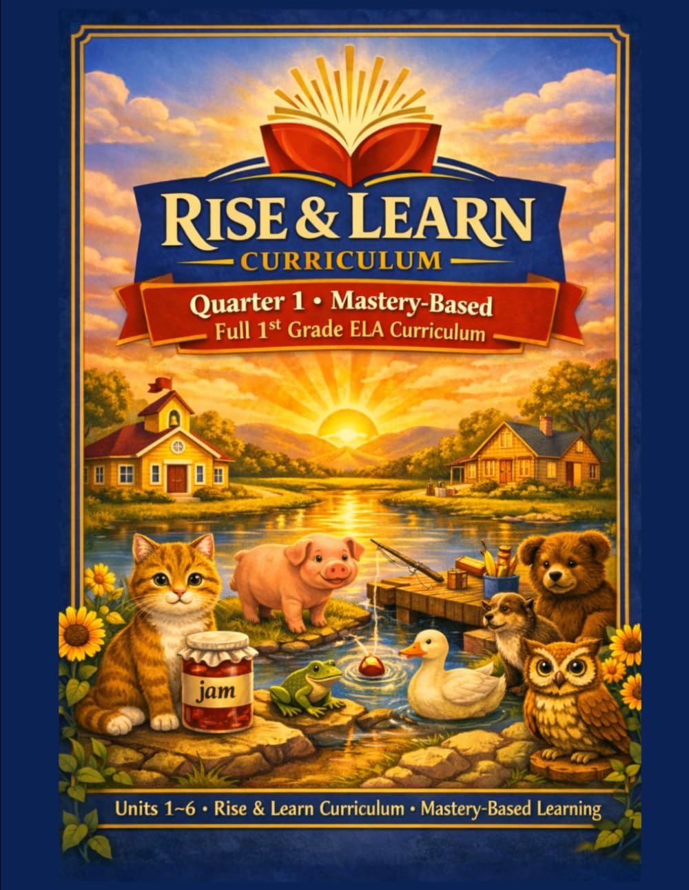 Rise & Learn Curriculum: Complete Short Vowel Phonics Workbook (Units 1–6): CVC Word Practice, Short Vowel Reading, Mixed Vowel Review, and Early ... Grade (Rise & Learn Curriculum Early Grades)