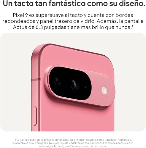 Google Pixel 9 - Unlocked Android Smartphone with Gemini, Advanced Camera, 24-Hour Battery, and 6.3" Actua Display - Obsidian, 128GB - 9