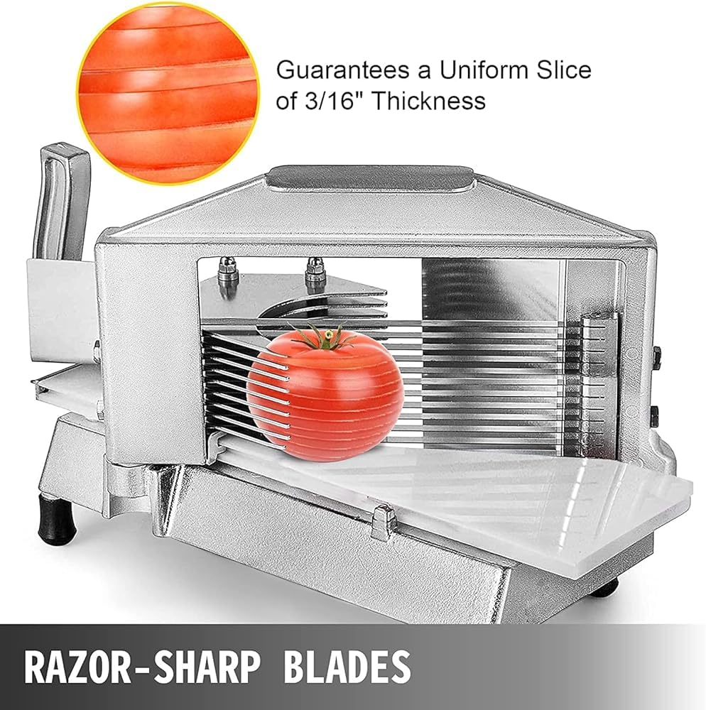 Kommerzieller Tomatenschneider, manueller Obstschneider, Mehrzweck-Gemüsehobel, robuster Tomatenschneider (Größe: 4,5 mm)