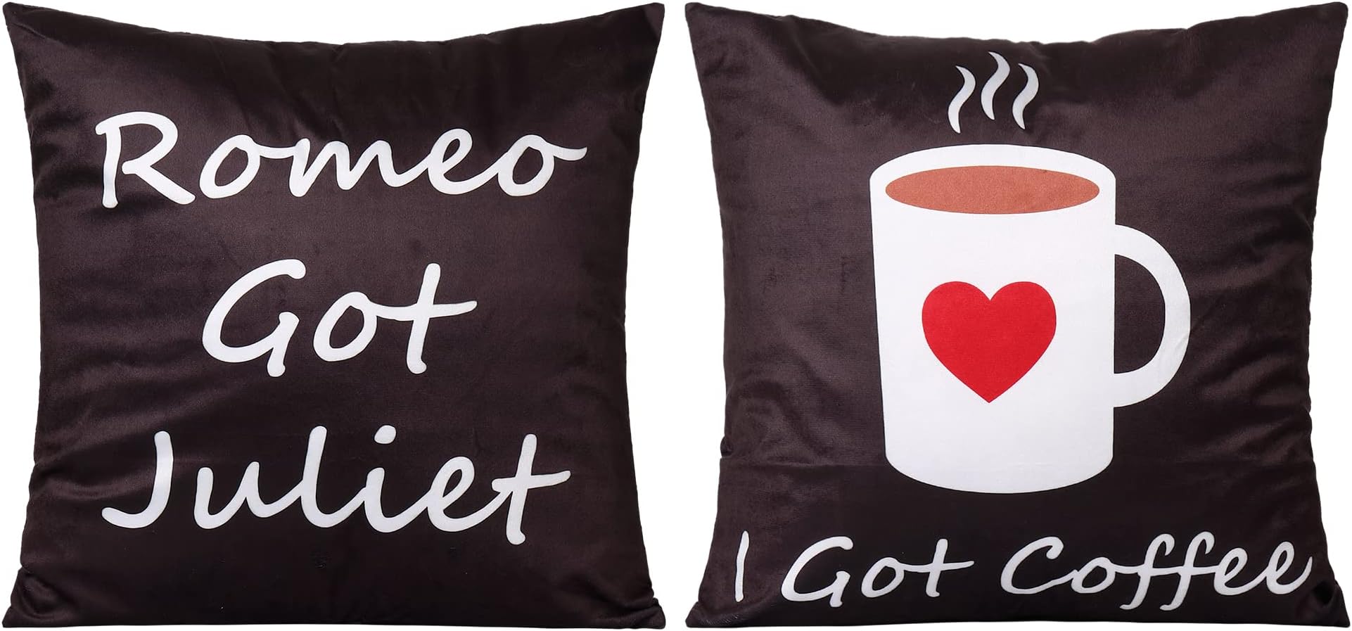Funny Pattern with Saying Pillow Covers 18*18 Inch Set of 2 Black Decorations Throw Pillow Covers Crazy Pillowcase Case for Personalized Gifts Home Decor