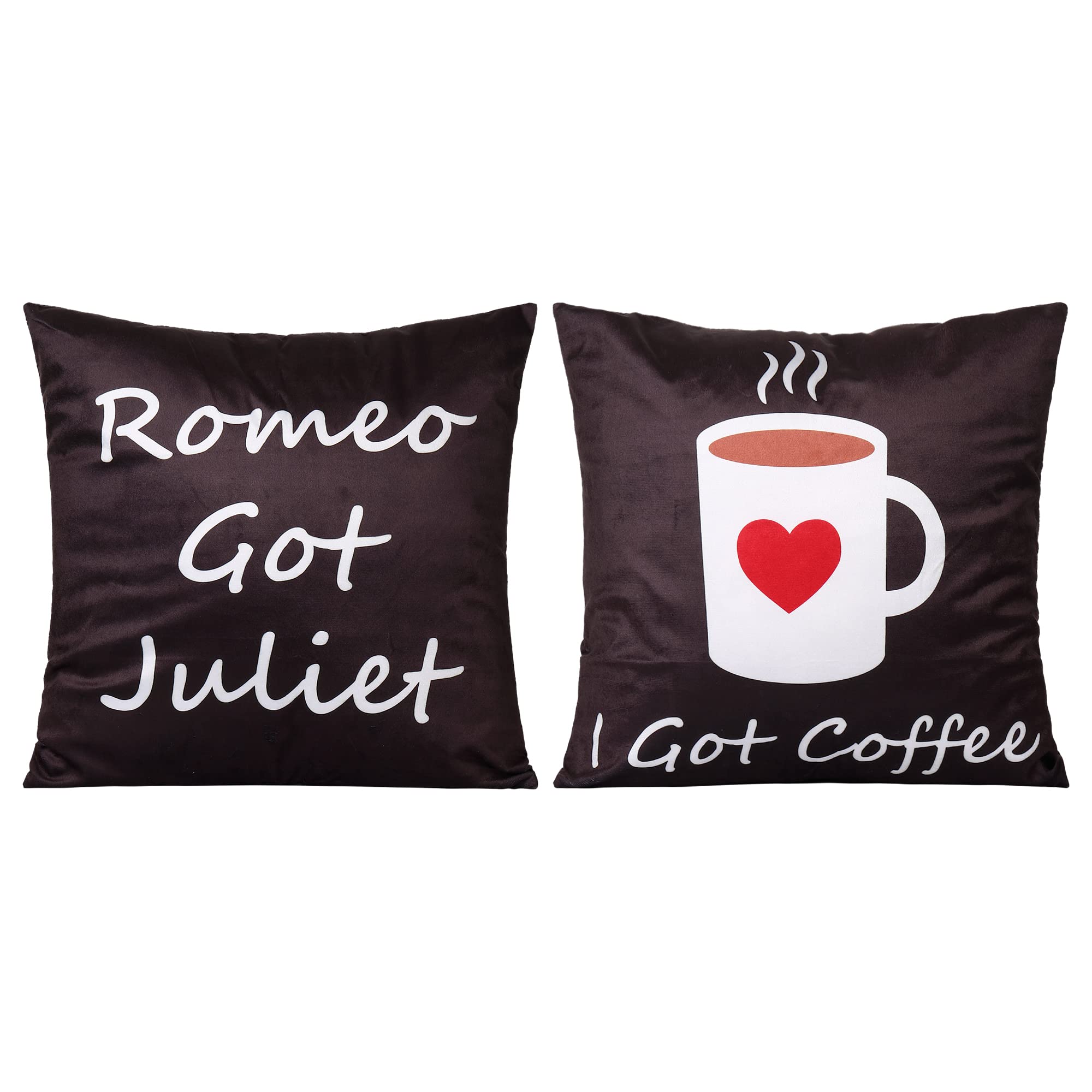 Funny Pattern with Saying Pillow Covers 18*18 Inch Set of 2 Black Decorations Throw Pillow Covers Crazy Pillowcase Case for Personalized Gifts Home Decor