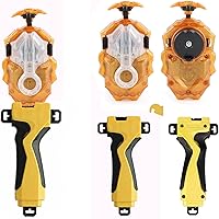 Vista 14 de DYT Battling Tops Burst B 184 Custom Bey Launcher LR Left Right Spin DB Layer System , B 11 Launcher Grip Metal