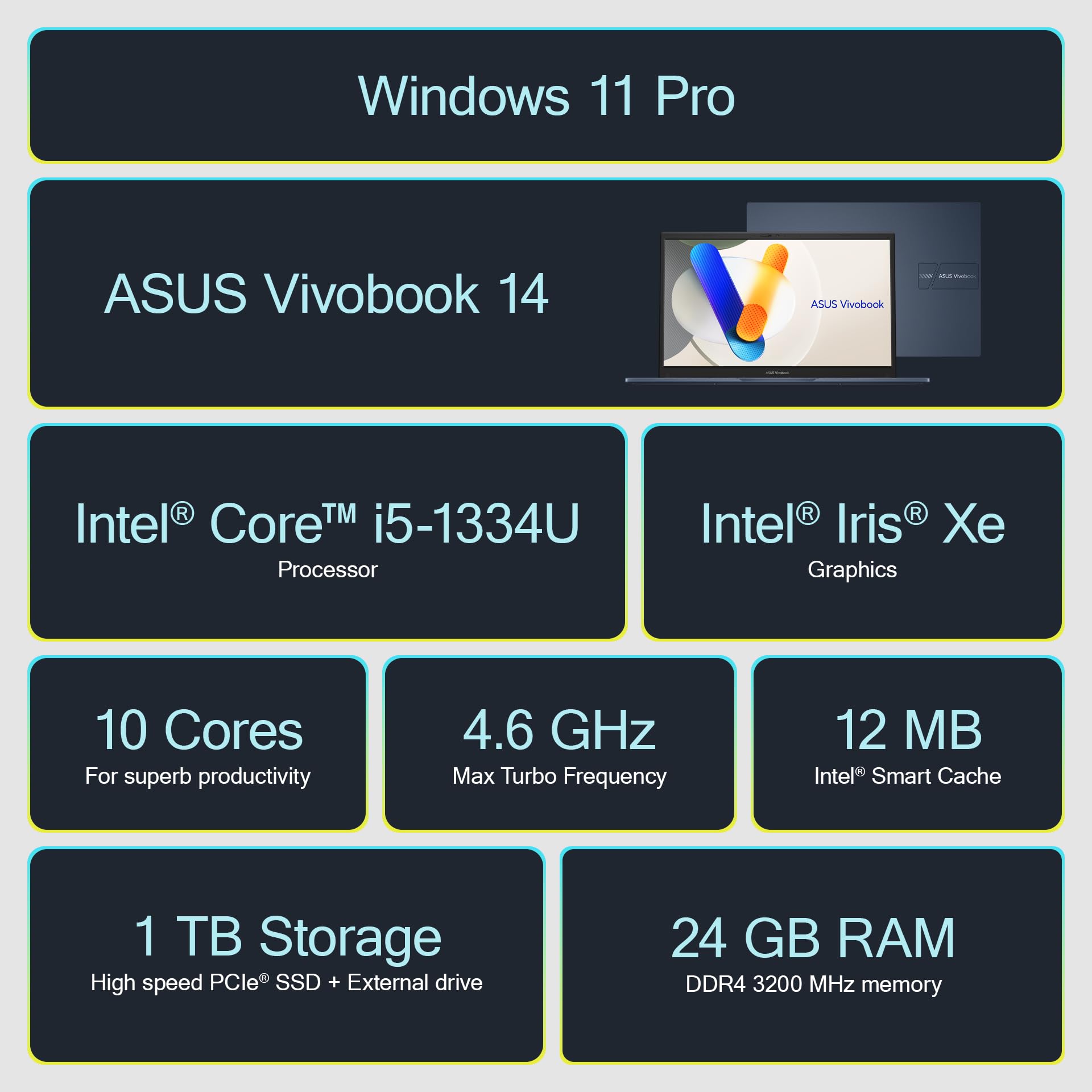 Windows11 オフィス2024年Corei5 メモリ8GB ASUS PC Amazon.com: ASUS Vivobook 14