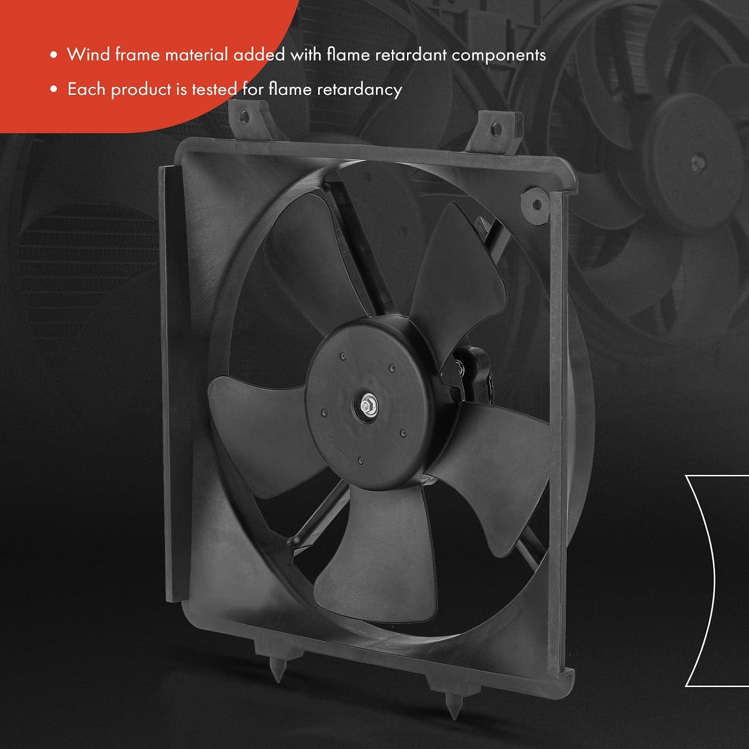 A-Premium Engine Radiator Cooling Fan Assembly Compatible with Select Mazda Models - Miata 1999-2005 - Replace# BP4W15025, BP4W15140