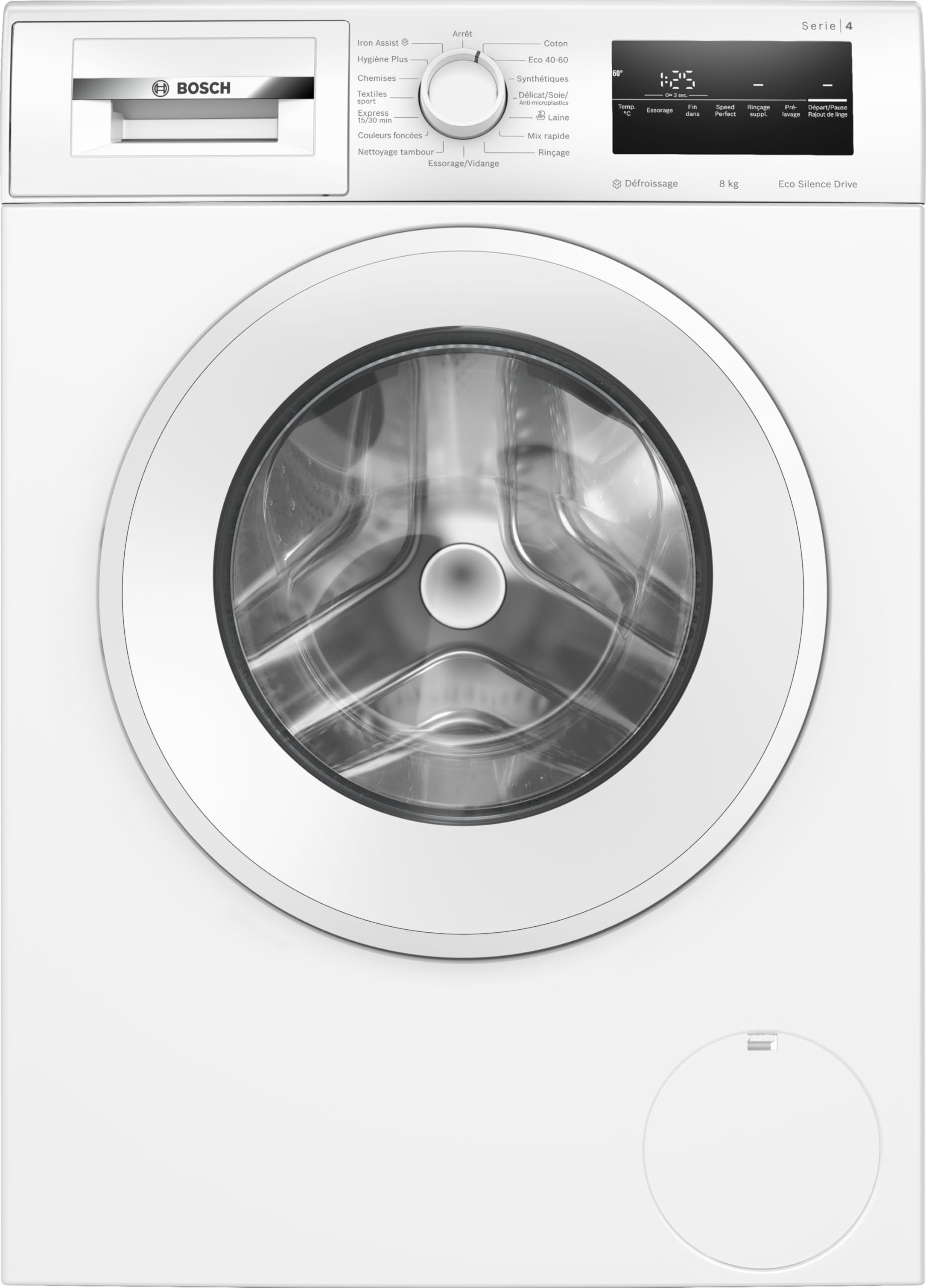 Série 4, Machine à laver front, 8 kg, max. 1400 tr/​min, WAN2827UFR