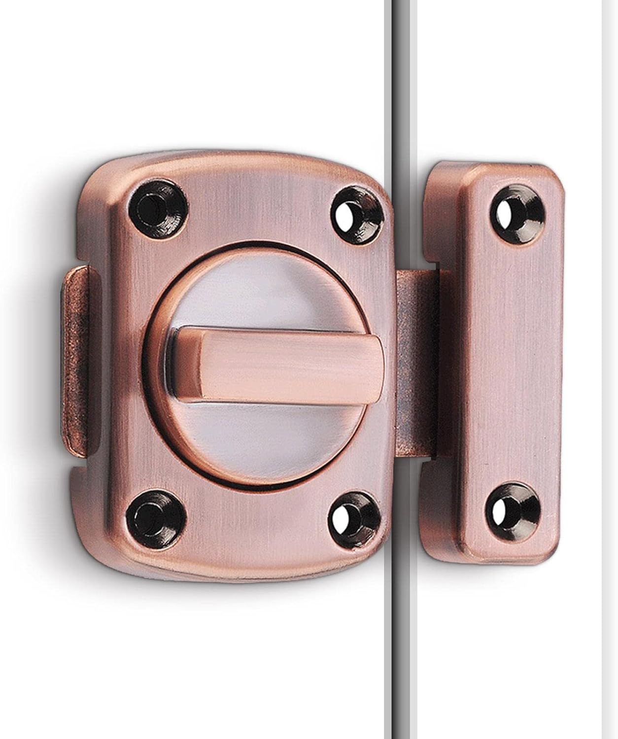 Amazon.co.jp 引き戸ロック ドアロックラッチ 窓ロックドアラッチ内部、入口用補助ロック、シンプルロータリータイプ