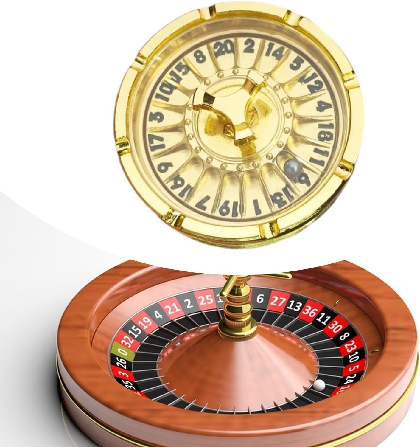 Metal Dice 20 Sided Rotating Dice for Table Games & Parties, Ancient Gold Dice for Adult Gatherings & Carnivals