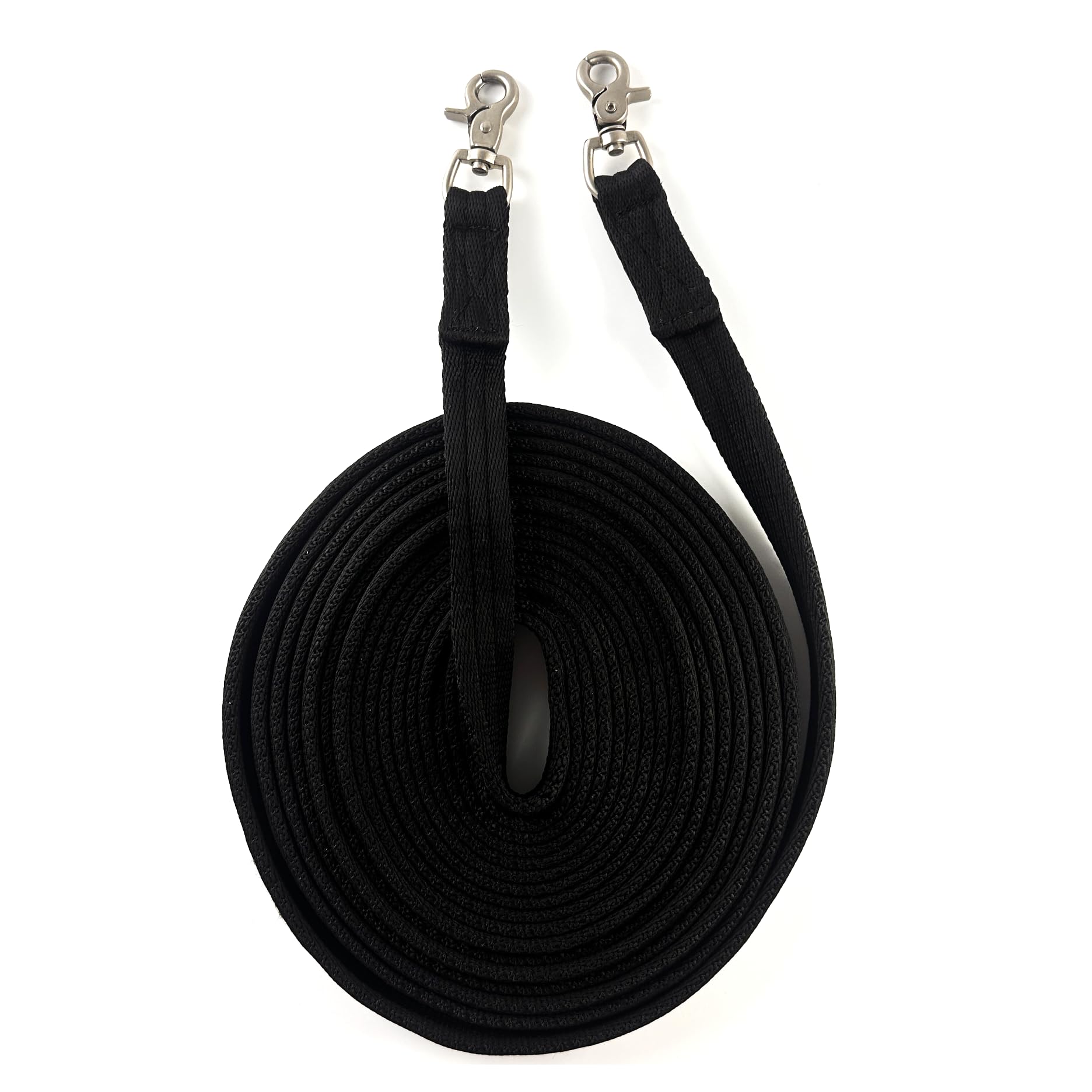 JA Horse JA4044 Long reins Floorwork reins Polyester,Black, 8 m