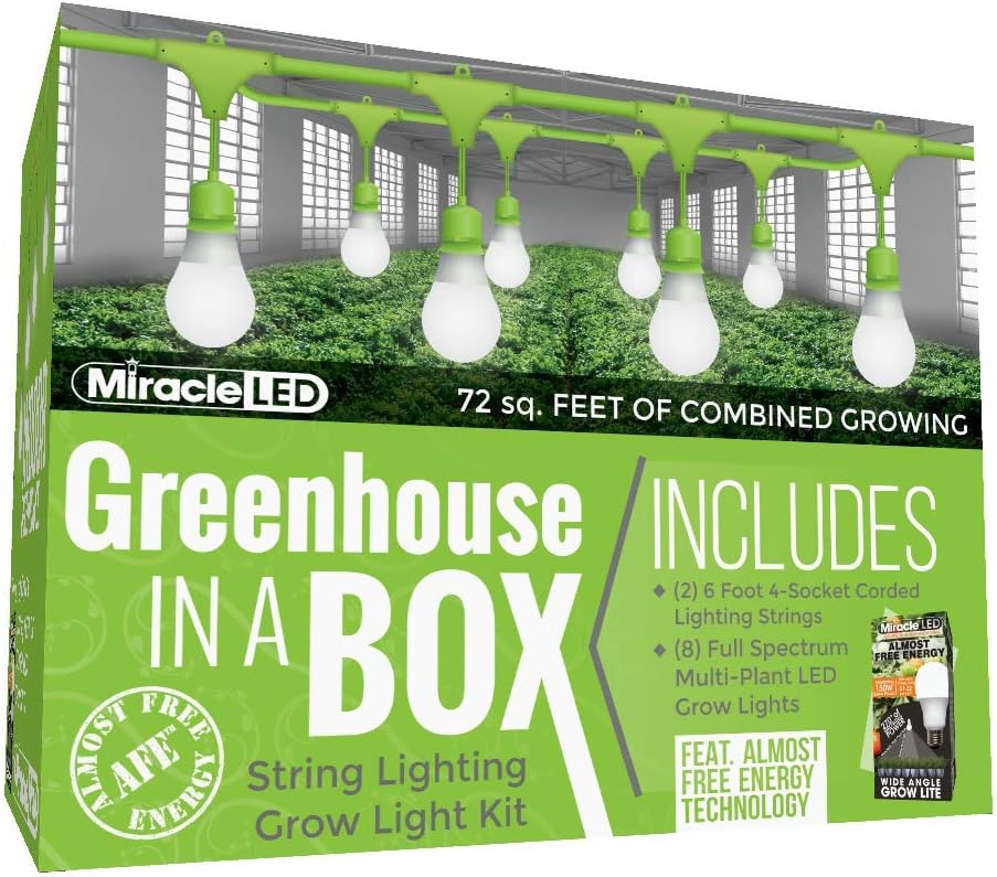 Miracle LED Almost Free Energy Greenhouse in a Box Grow