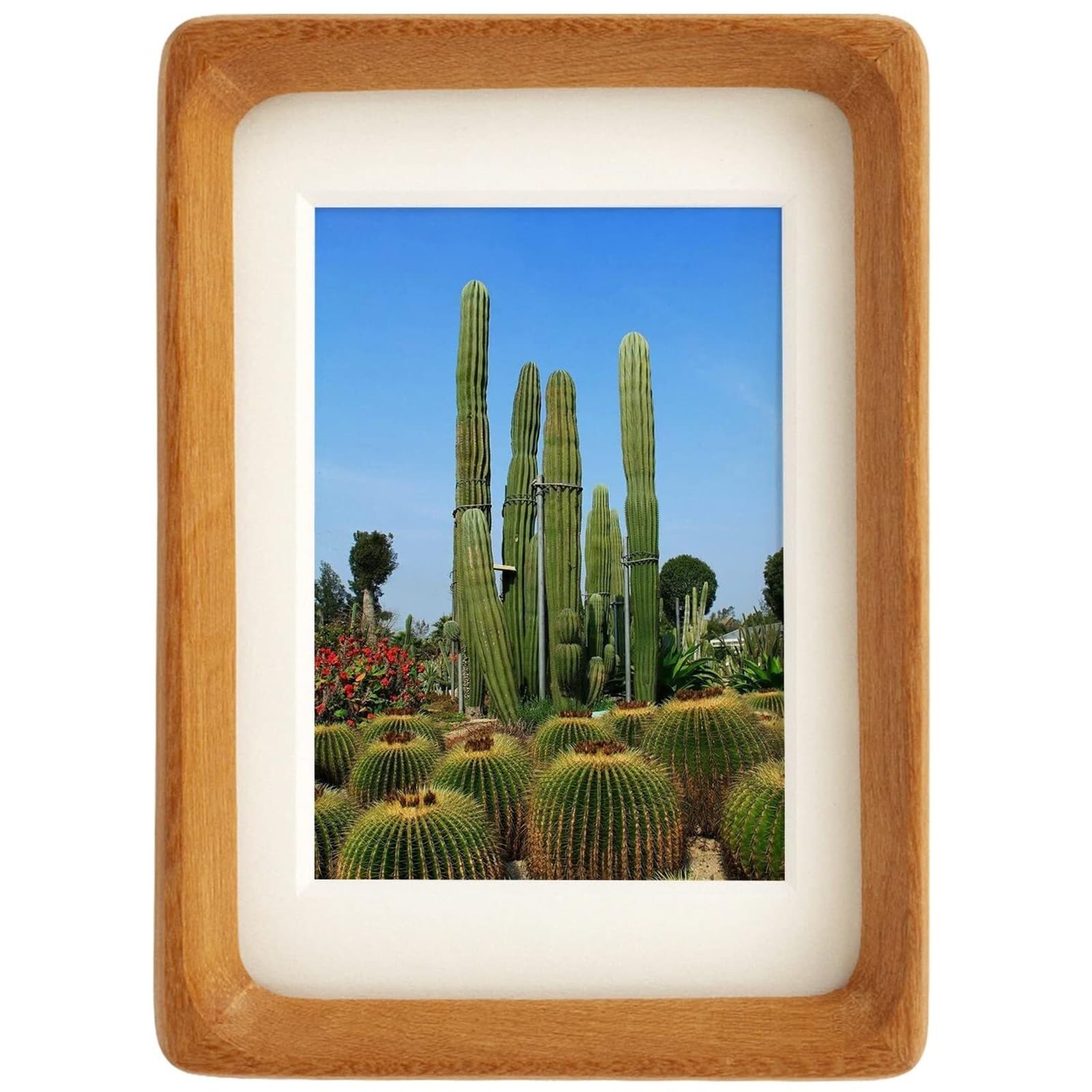 Uway B4x6 Nostalgic Handmade Photo Frame - Wooden With Mat Can Be Hung Vertically Or Horizontally For Home Decor(B4x6)