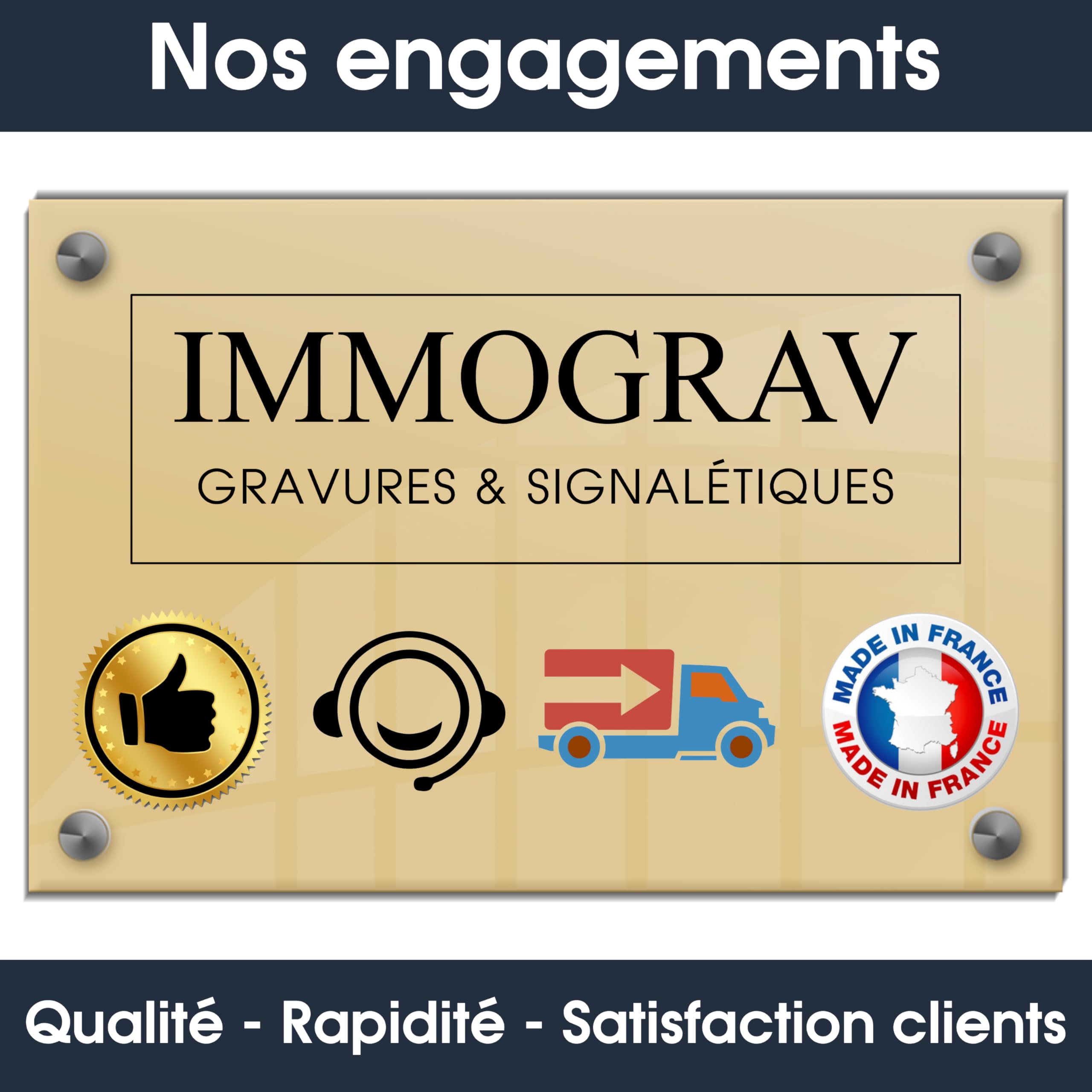 Plaque Boite aux Lettres Personnalisable - 24x10 cm - Numéro de Maison et Adresse - Gravée et Personnalisée - Signalétique Maison, Cabinet, Entreprise, Bureau, Etiquette avec Nom (Bleu)