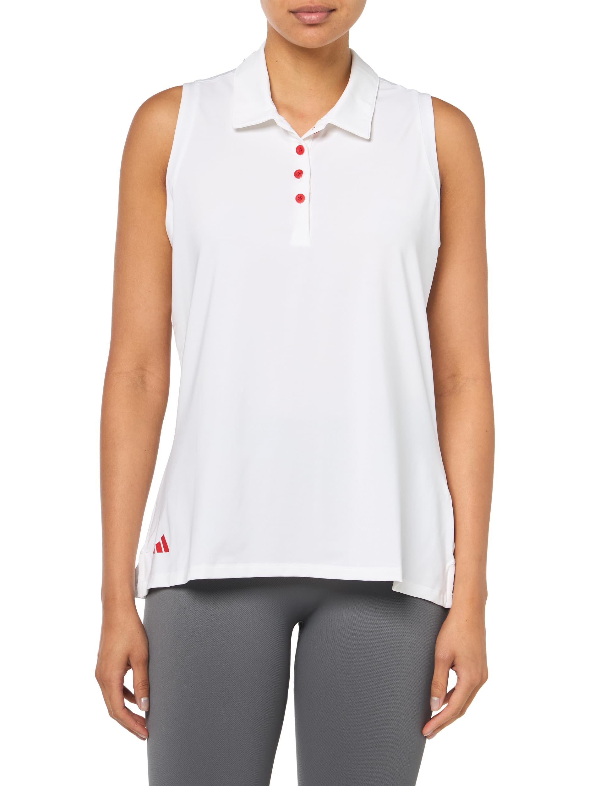 Adidas Women's Ultimate365 Solid Sleeveless Polo Shirt