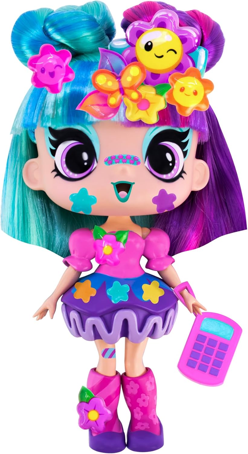 Decora Girlz 5" Mystery Collectible Dolls, 8 Surprises to UNbox, Fun Fashions & Stickers, 9 to Collect, who Will You get?