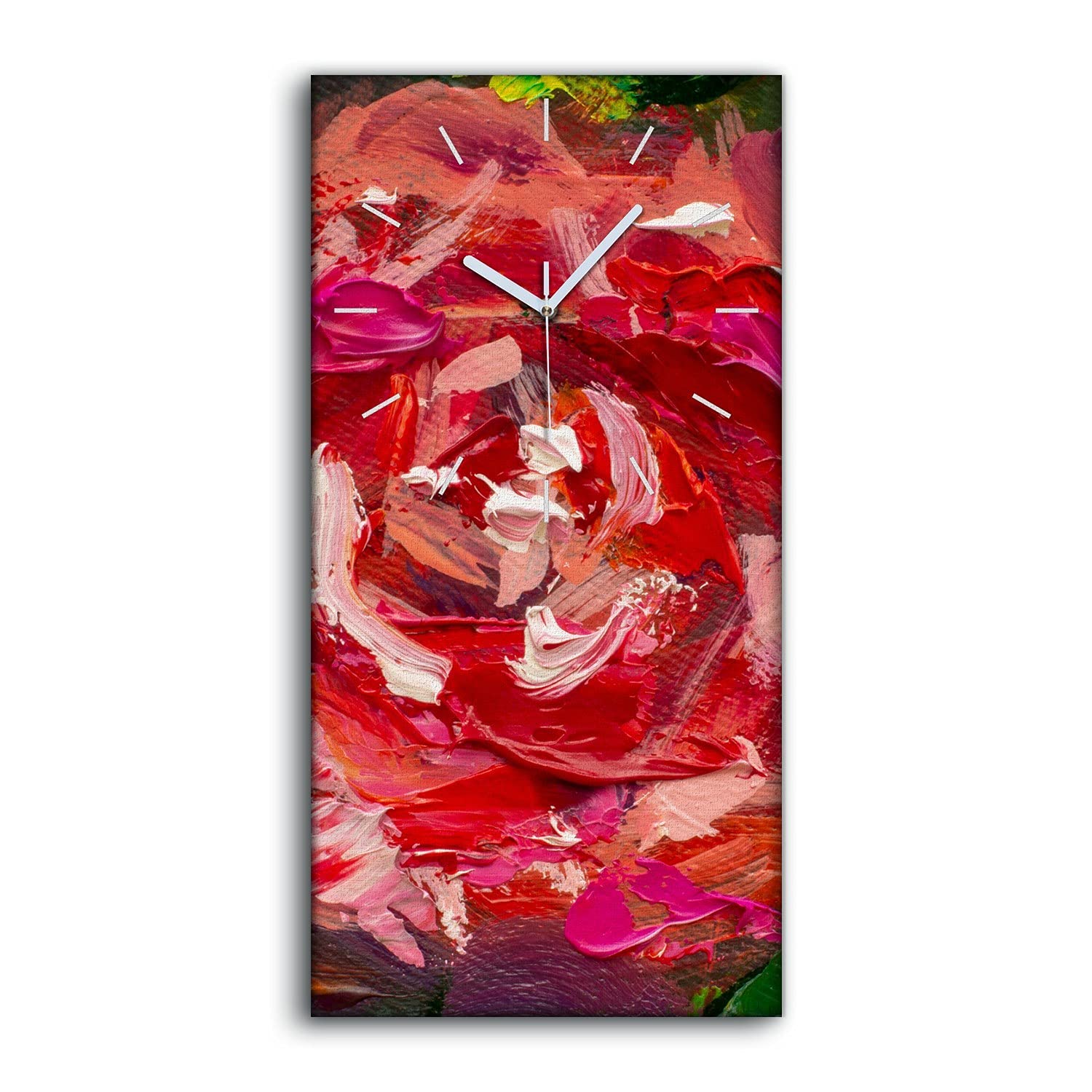 Horloge sur Toile Salon et Chambre Décoration Art Moderne Fleurs