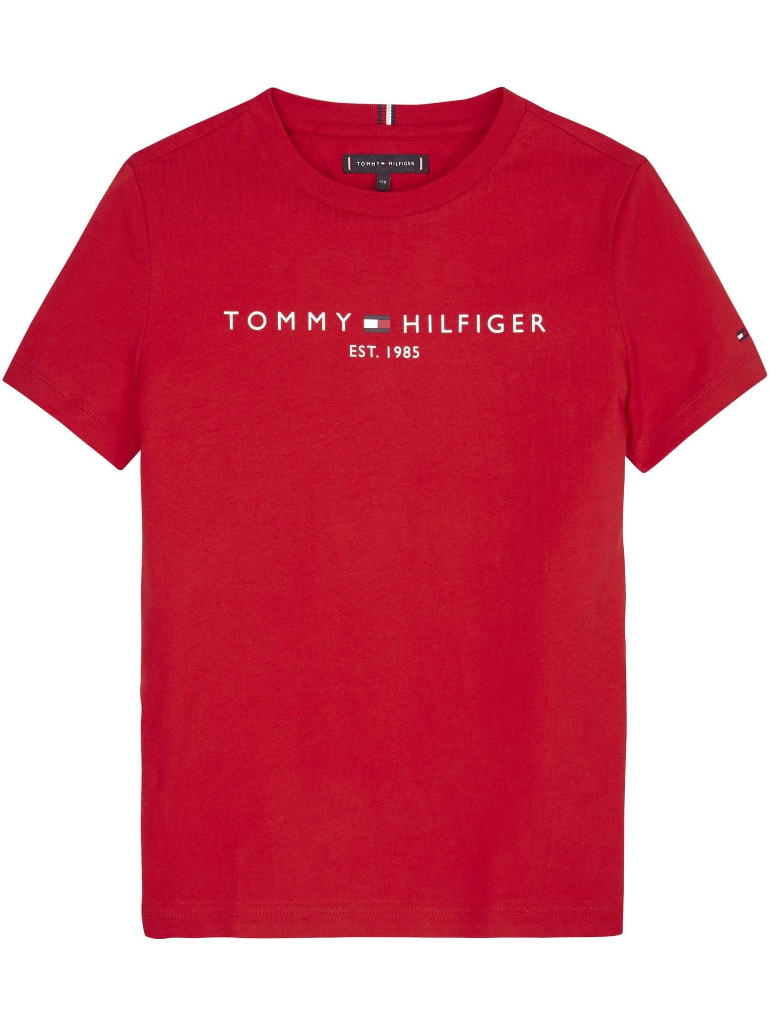 Tommy Hilfiger Koszulki dziecięce z krótkim rękawem, Czerwony (Deep Crimson), 4 lat