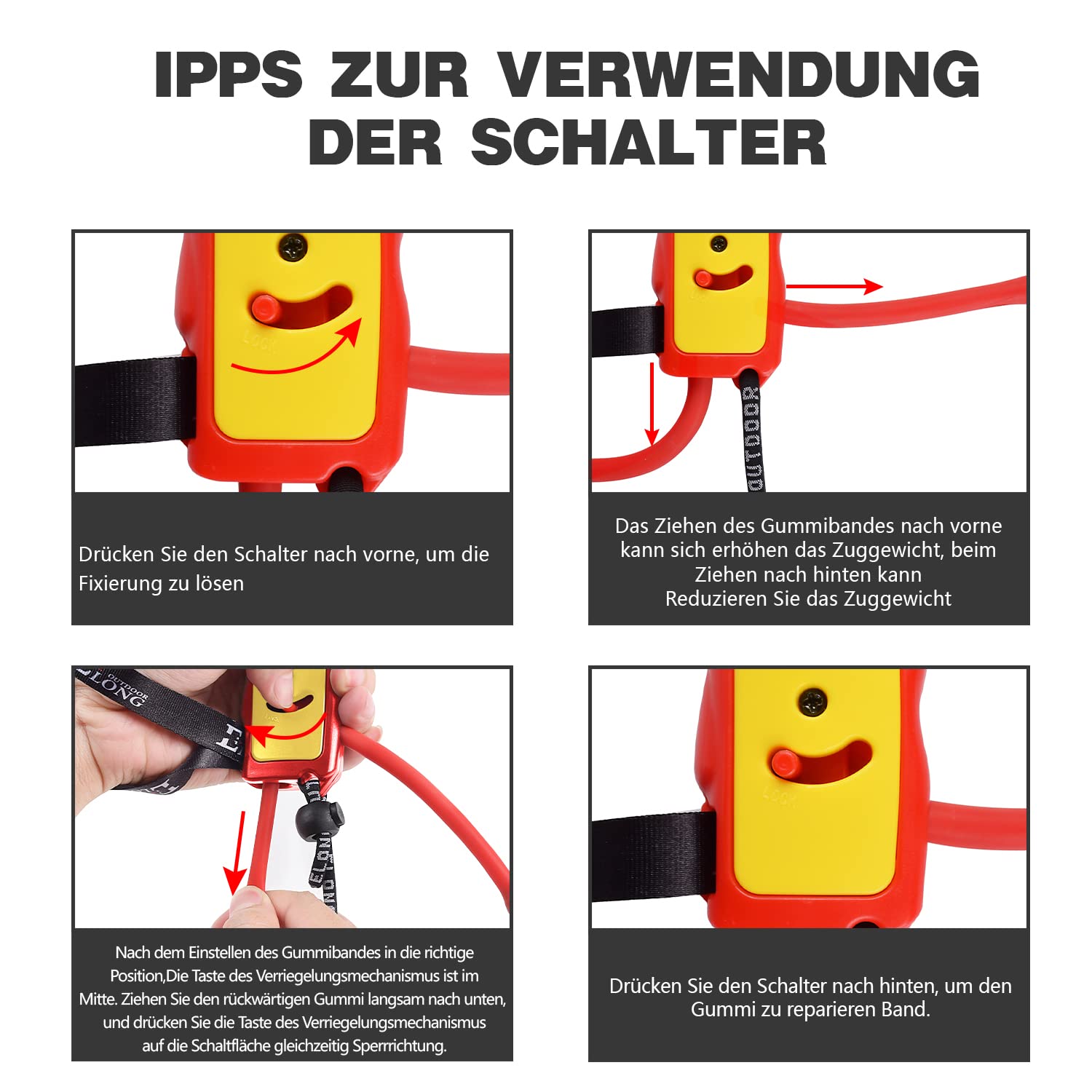 Elong Bogenschießen Bogentrainer Draw Trainingshilfe Gerät Stärke Stretch Band Exerciser Für Recurvebogen Compoundschießen Kinder Erwachsene Anfänger Experten