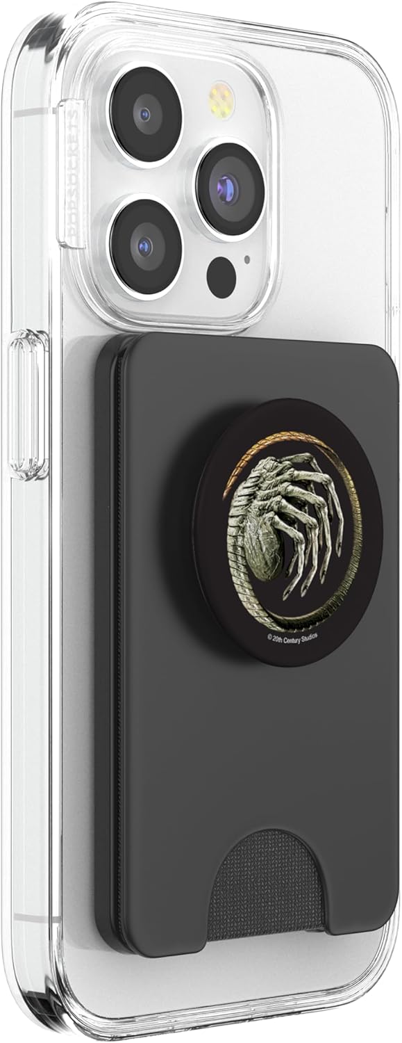Aliens Xenomorph Facehugger PopSockets PopWallet for MagSafe