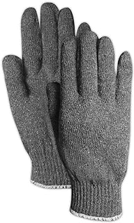MAGID G14181KWOE High-Density Knit Cotton/Polyester Gloves, Mens, Grey (12 Pairs)