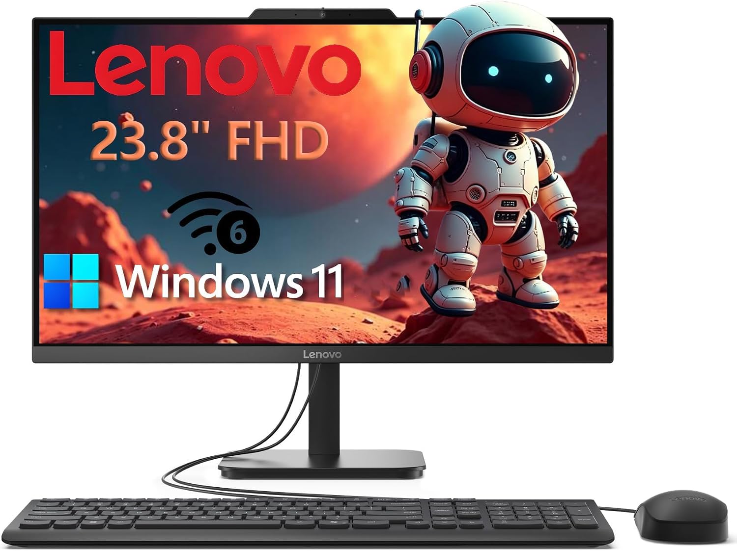 Lenovo IdeaCentre 24 AIO, 23.8" FHD, 8GB/256GB