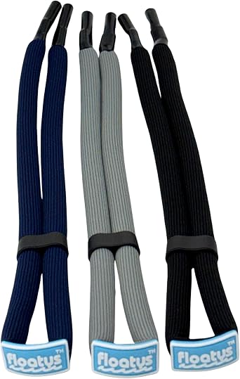 Floating Sunglasses Straps 3 Pack | Adjustable | Lock Tight Connectors | Fun Colors | Polyester | Men Women