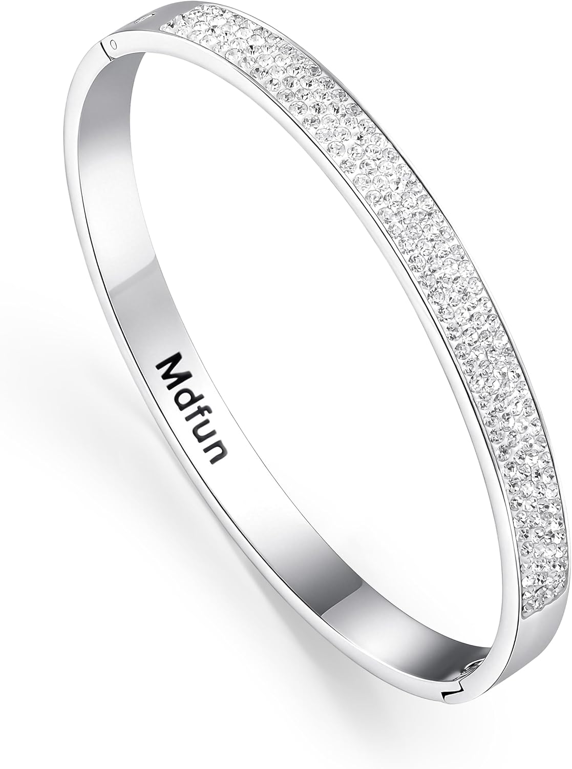 MDFUN Bangle Bracelets for Women 316L Stainless Steel