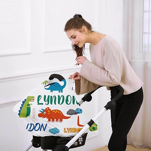 Miniatura 6 de Funda de asiento de automóvil personalizada para bebés, cubierta multiusos para asiento de automóvil con nombre, fundas de asiento de automóvil con