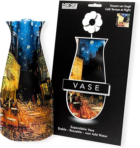 MODGY Jarrón plegable y expandible de plástico decorativo moderno para centros de mesa, decoración de mesa de comedor, sala de estar, baño, boda,