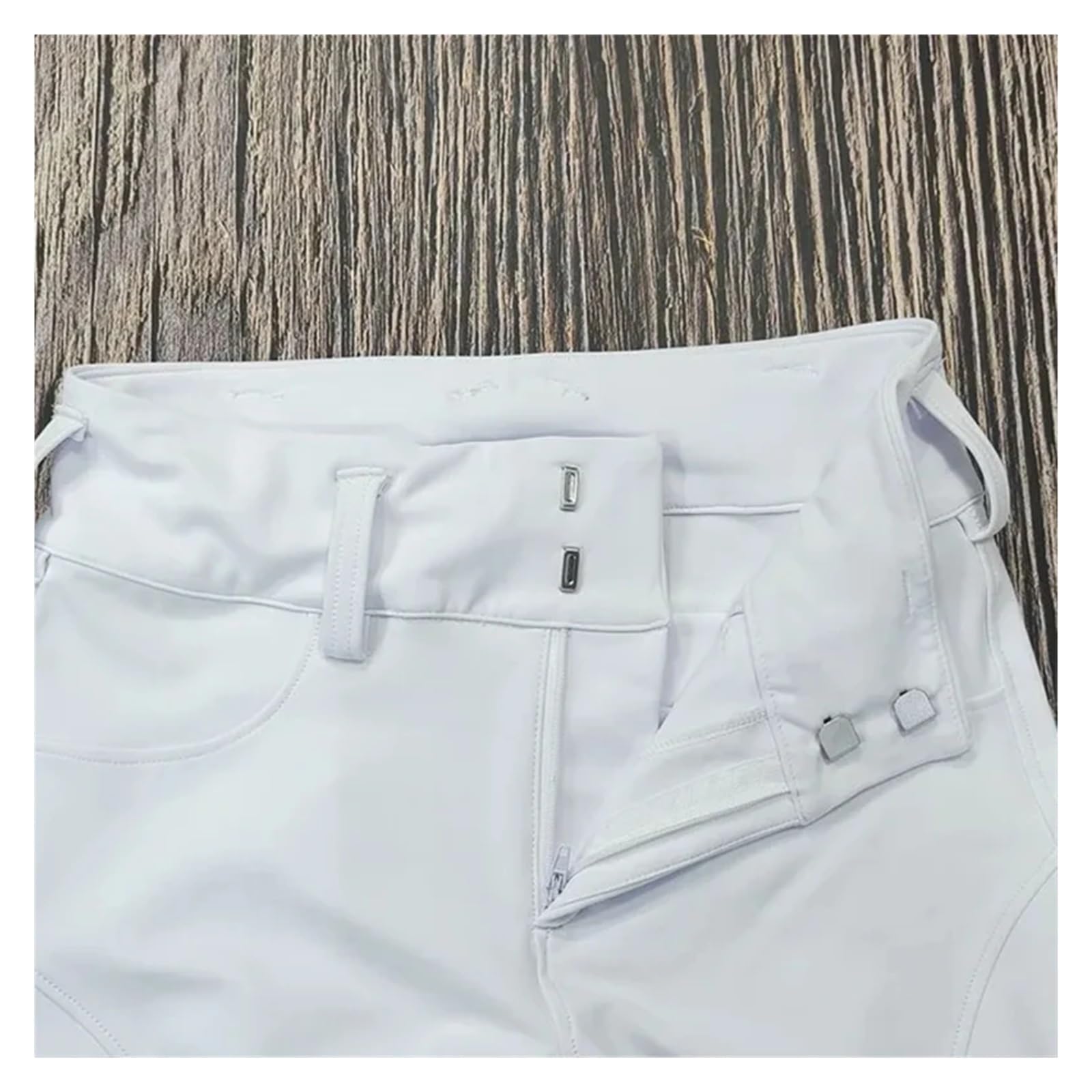 Pantalones Montar a Caballo Mujer Pantalones de equitación con Cremallera y Botones for Mujer, Mallas ecuestres, Deportivas competición(Black,L)