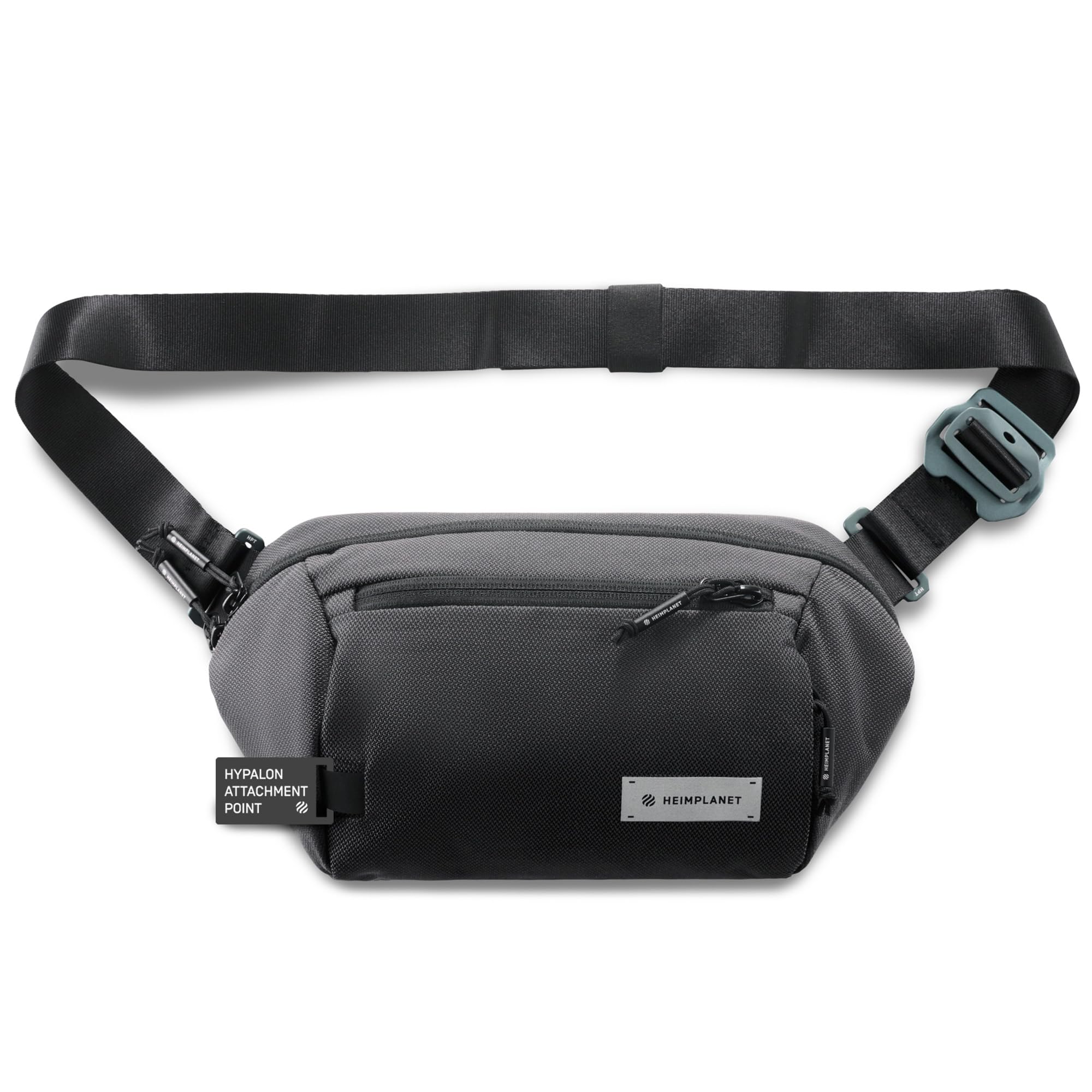 HEIMPLANET Original | Transit Line Sling Pocket XL | Sac Banane imperméable en DYECOSHELL de Haute qualité | Supporte 1% pour la planète (Castlerock)