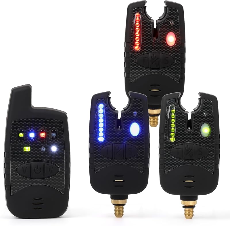 MOUNCHAIN Wireless Horgász Kapásjelző Szett 4 db Digitális Ponty Riasztó Vízálló