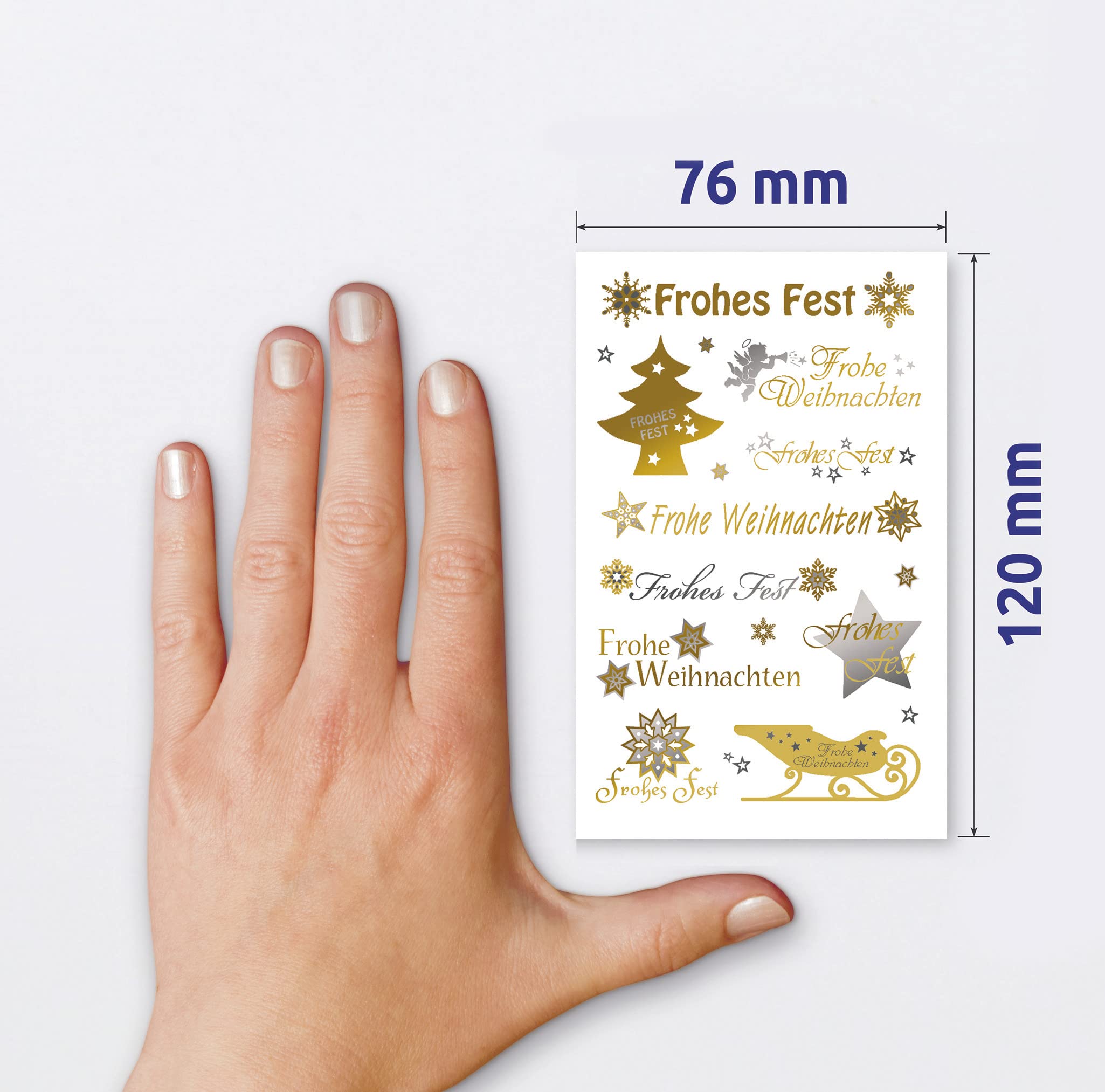 52771 Lot De 36 Autocollants De Noël Matériau Spécifique