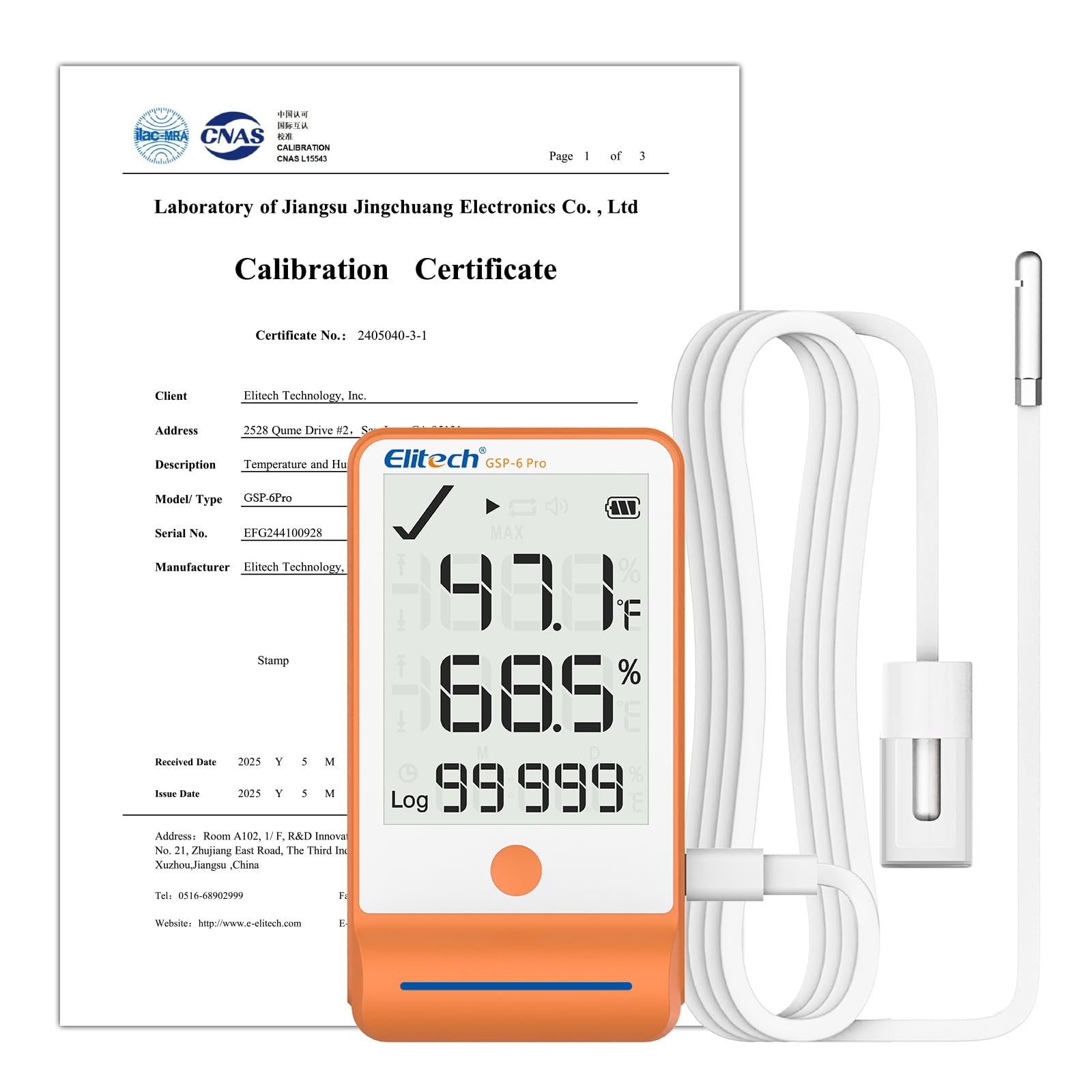 Elitech GSP-6 Data Logger - Bluetooth Temperature Monitor -13