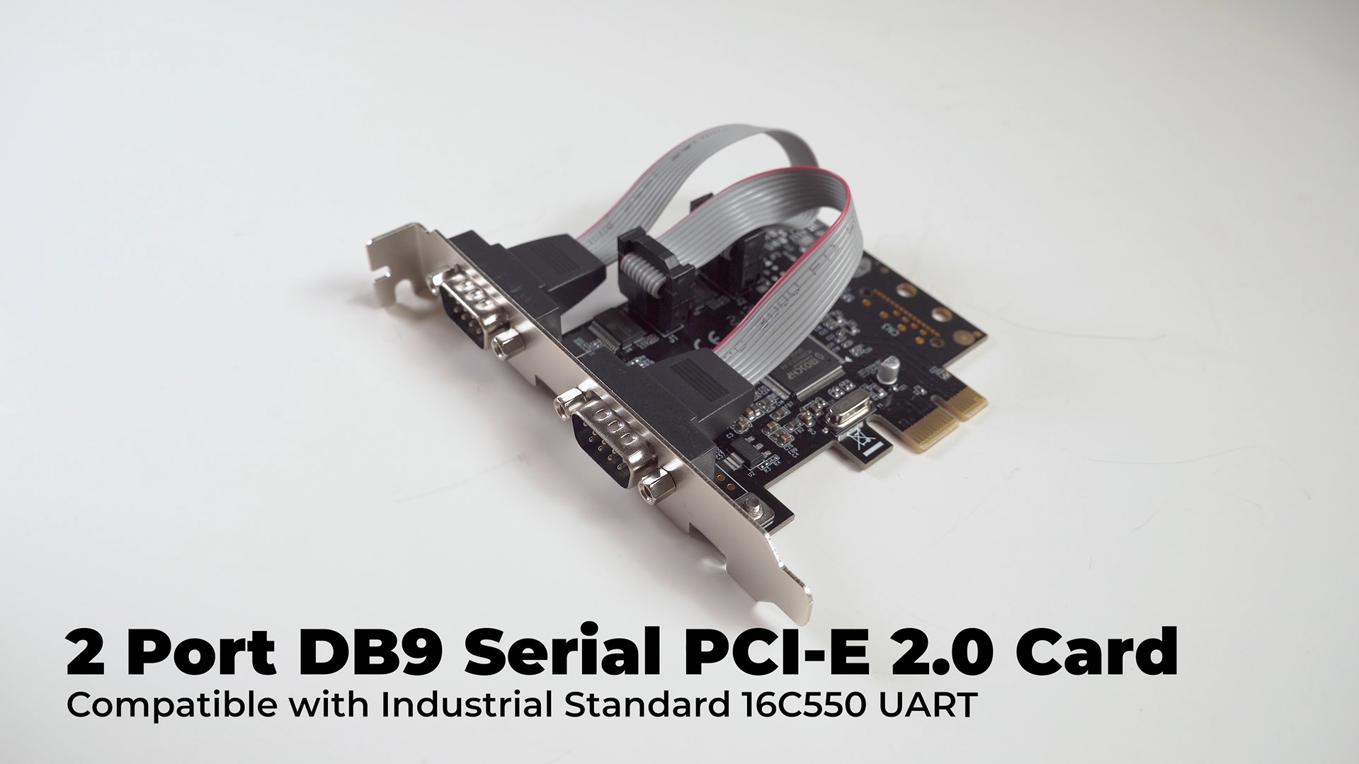 Amazon.com: Dual Port Serial Industrial DB9 COM RS232 PCIe X1 Card