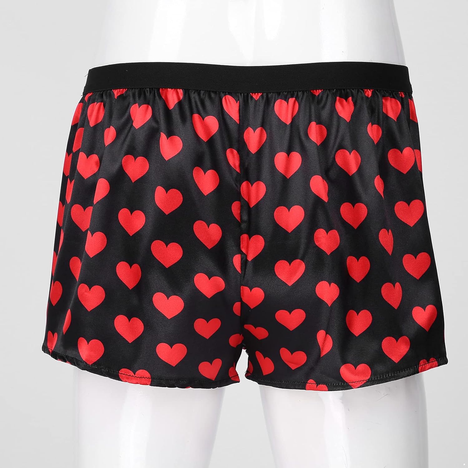 Men's Silk Satin Boxer Shorts Lounge Sports Swim Trunks Underwear