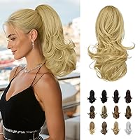 Vista 14 de Sofeiyan - Extensión de cola de caballo de 13.0 pulgadas, rizada y larga, con pinza, extensiones de pelo sintético de aspecto natural para mujer