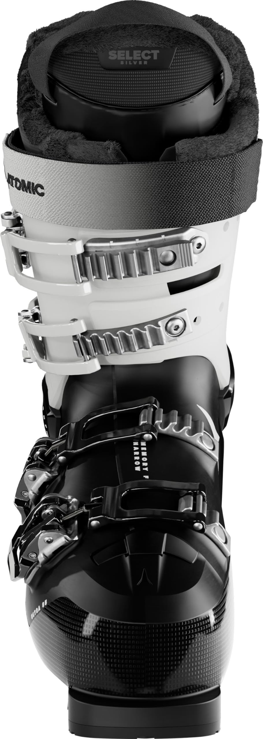 ATOMIC HAWX ULTRA 85 W GW Botas de esquí – Talla 22/22.5 – Botas de esquí para mujer en negro/blanco – Botas con tobillo y talón 3D para ajuste anatómico – Botas de esquí estrechas con ajuste de 98 mm