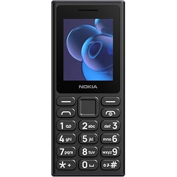Nokia 105 2G Edition 2025 (Dual SIM, 1.77 Inch Display, 1000 mAh Battery, 32 MB, 3.5 mm Headphone Jack, FM Radio) Charcoal