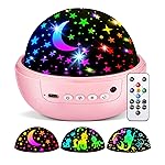 COOLNIGHT Unicorn Night Light Star Projector for Kids, 3 Films+93 Colors Kids Projector Night Light,360 Rotating All Night, Remote+Dimmable+Timer,3 Year Old Girl Gifts,4 Year Old Girl Birthday Gifts