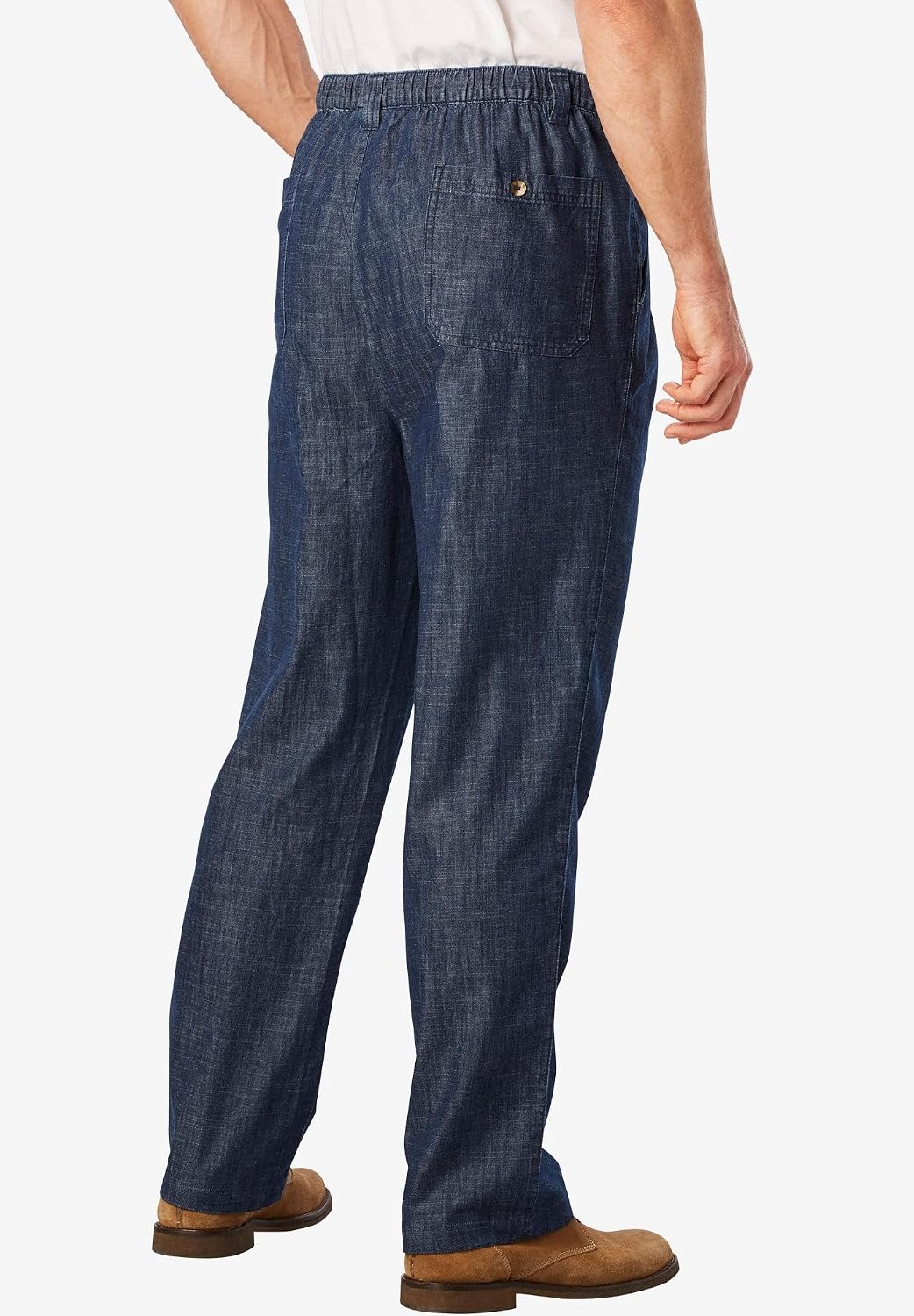 KingSize Men's Big & Tall Knockarounds Full-Elastic Waist Pleated Pants