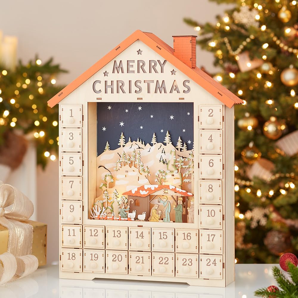 Amazon.com: Kurt S. Adler 19-Inch Battery-Operated Light-Up Advent