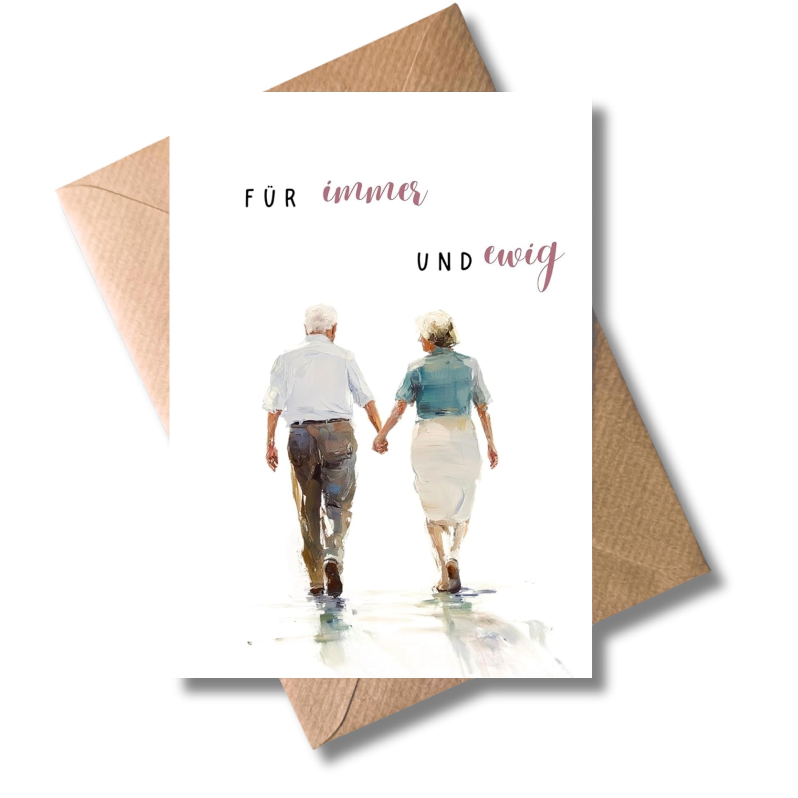 Romantische Vinyl-Schallplattenkarte – „Let‘s Do This Forever“ Für Jubiläum & Valentinstag | Mit Goldenem Siegel & Umschlag