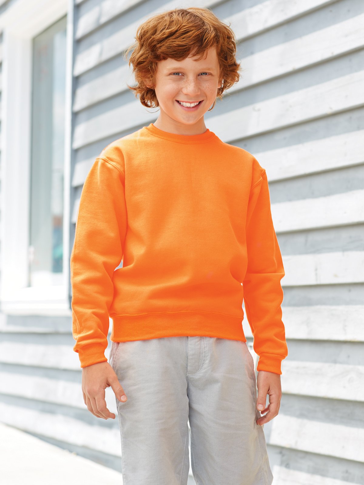 Jerzees Big Boys NuBlend Seamless Ribbed Crewneck Sweatshirt