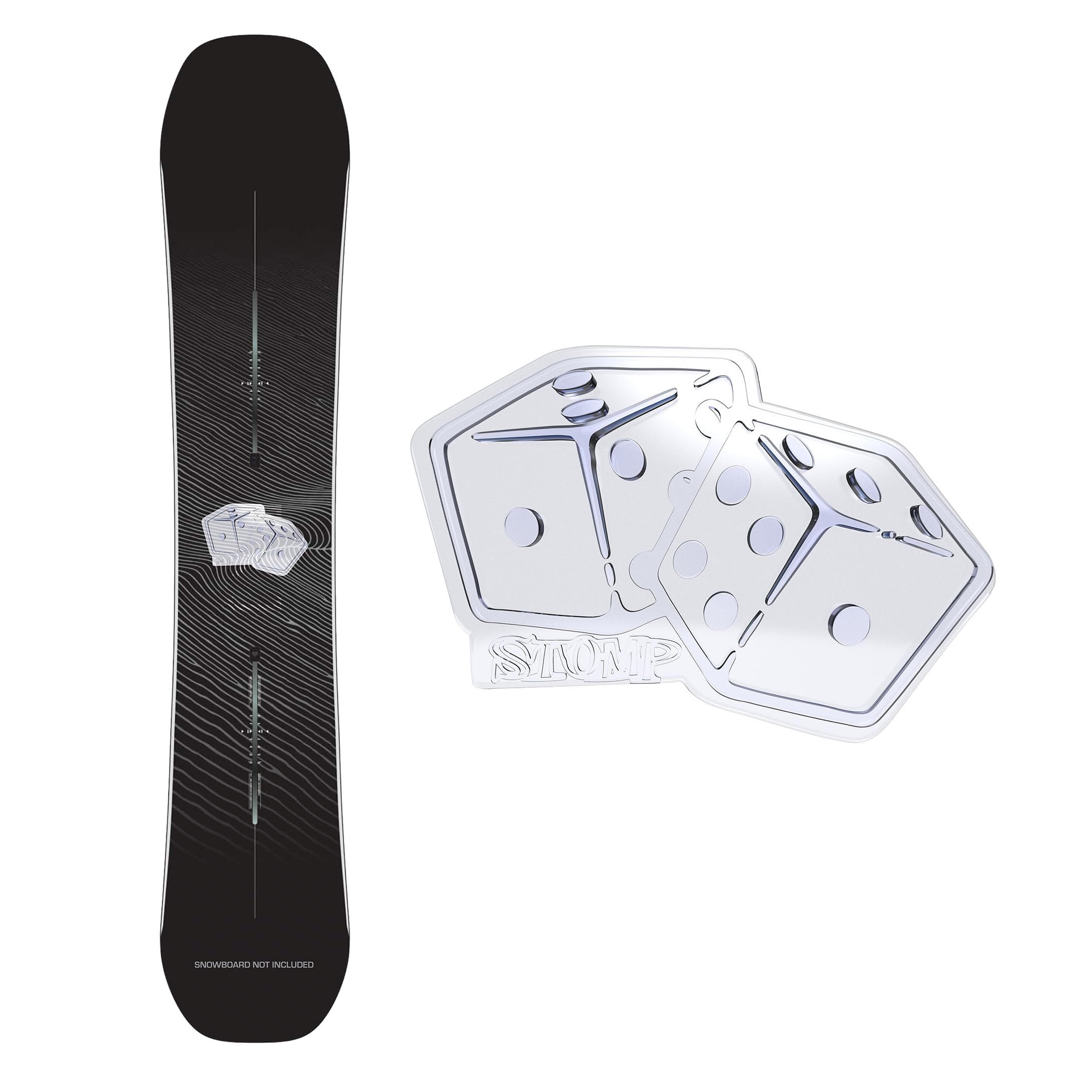STOMPGRIP Premium Snowboard Stomp Pad | Dice | Vice Collection | 3D Decal