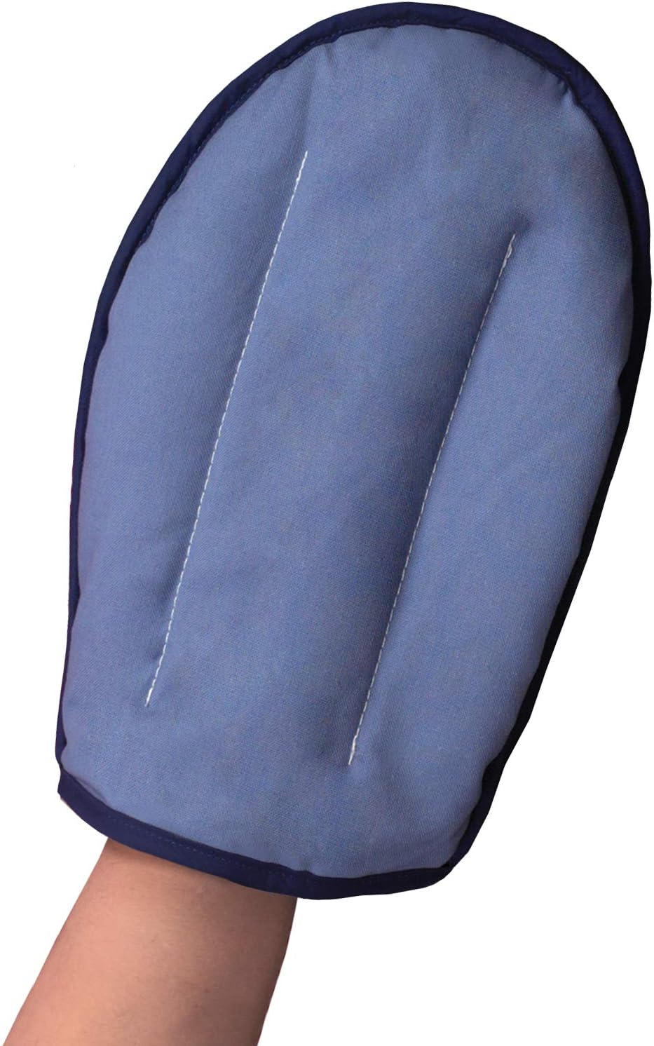 HealthSmart TheraBeads Portable Microwavable Moist Heating Pad Mitt with Washable Cover for Carpel Tunnel and Arthritis Pain in Hand and Fingers, 8 x 12